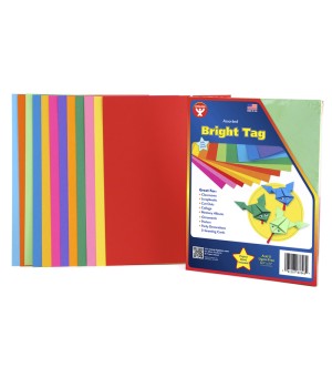 Bright Tag, 8-1/2" x 11", 12 Assorted Colors, 48 Sheets