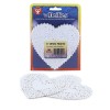 DOILIES 4 WHITE HEARTS 100/PK DOILIES 4 WHITE HEARTS 100/PK