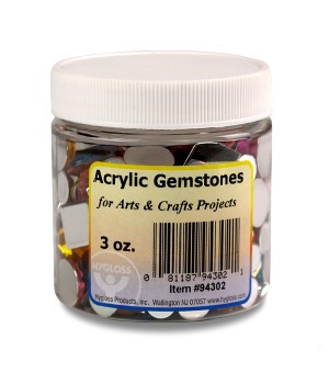 Multicolor Acrylic Gemstones, 3 oz.