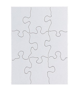 Compoz-A-Puzzle®, 4" x 5-1/2" Rectangle, 9 Pieces, 24 Puzzles