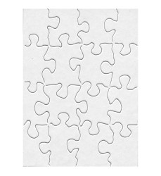 Compoz-A-Puzzle®, 4" x 5-1/2" Rectangle, 16 Pieces, 24 Puzzles
