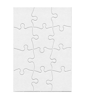 Compoz-A-Puzzle®, 5 1/2" x 8" Rectangle, 12-Piece, Pack of 24