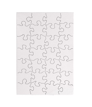 Compoz-A-Puzzle®, 5 1/2" x 8" Rectangle, 28-Piece, Pack of 24