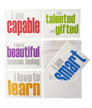 Note Cards with Envelope, Self-Esteem Booster Set, 2 Each of 5 Titles, Set of 10