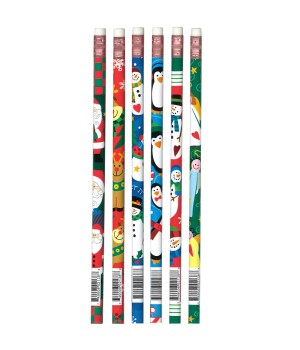 Christmas Assortment Pencils, Pack of 12