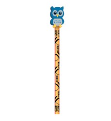 Pencil & Eraser Topper Write-Ons, Hoot Owl, Pack of 36