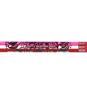 Happy Valentines Day Pencils, Assortment, Pack of 12