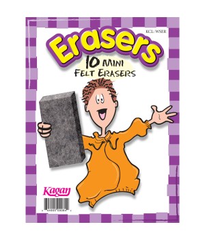 Erasers, Mini, 10pk