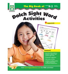 The Big Book of Dolch Sight Word Activities Resource Book, Grade K-3, Paperback