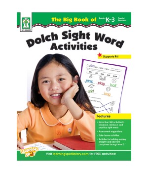The Big Book of Dolch Sight Word Activities Resource Book, Grade K-3, Paperback