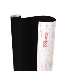 Creative Covering Adhesive Covering, Black, 18" x 16 ft