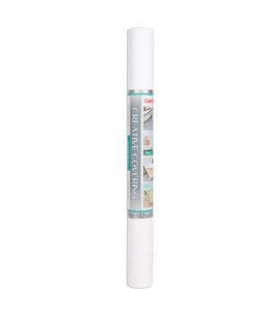 Creative Covering Adhesive Covering, White, 18" x 16 ft