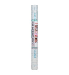 Clear Cover Adhesive Covering, Clear, 18" x 16 ft, Glossy