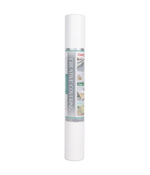 Creative Covering Adhesive Covering, White, 18" x 50 ft