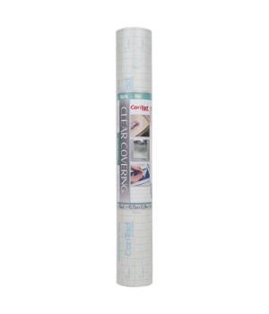 Clear Cover Adhesive Covering, Clear, 18" x 50 ft, Matte