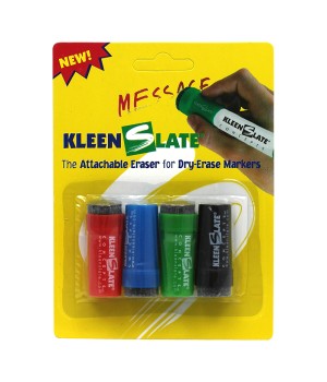 Small Attachable Eraser Caps for Dry Erase Markers, Pack of 4