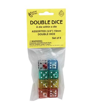 Double Dice Set, Pack of 8