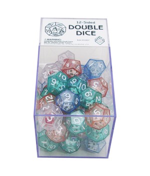 12-Sided Double Dice, Box of 40