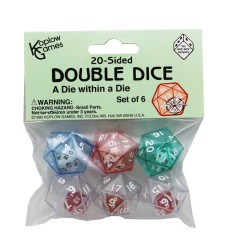20-Sided Double Dice, Set of 6