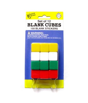 Blank Dice Set with Stickers