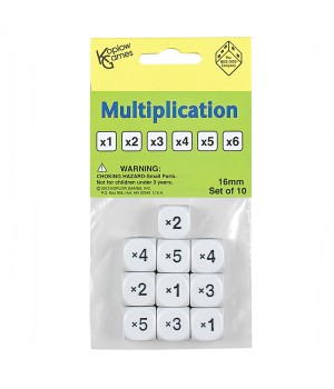 Multiplication Dice, Set of 10