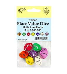Place Value Dice, Set of 7