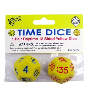 Time Dice, Pair of Yellow (AM)