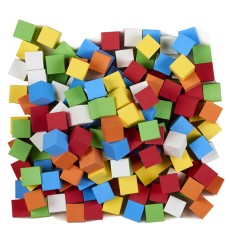 Foam Blank Dice, Assorted Color, 16mm, Bag of 200