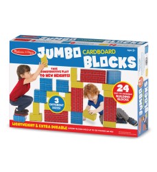 Jumbo Cardboard Blocks, 24-Piece Set
