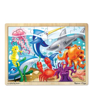 Under the Sea Wooden Jigsaw Puzzle, 12" x 16", 24 Pieces