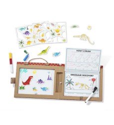 Natural Play: Play, Draw, Create Reusable Drawing & Magnet Kit - Dinosaurs