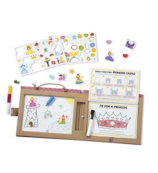 Natural Play: Play, Draw, Create Reusable Drawing & Magnet Kit - Princesses