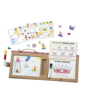 Natural Play: Play, Draw, Create Reusable Drawing & Magnet Kit - Princesses