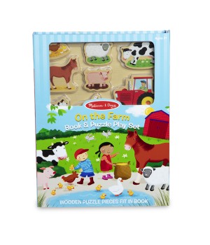 Book & Puzzle Play Set: On the Farm