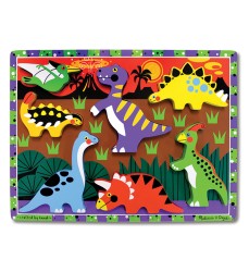 Dinosaurs Chunky Puzzle, 9" x 12", 7 Pieces
