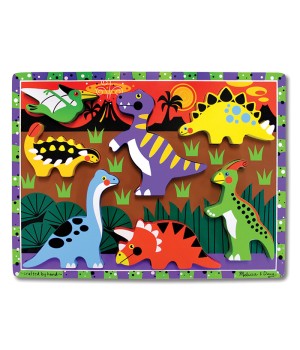 Dinosaurs Chunky Puzzle, 9" x 12", 7 Pieces