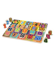 Jumbo Numbers Chunky Puzzle, 12" x 16", 20 Pieces
