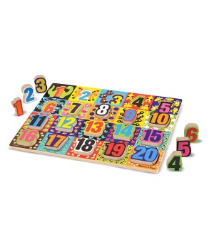 Jumbo Numbers Chunky Puzzle, 12" x 16", 20 Pieces