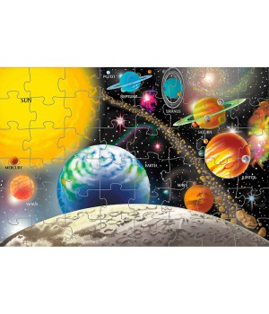 Solar System Floor Puzzle, 24" x 36", 48 Pieces