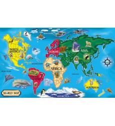 World Map Floor Puzzle