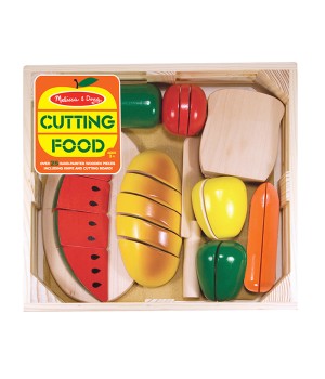 Cutting Wooden Play Food, 27 Pieces