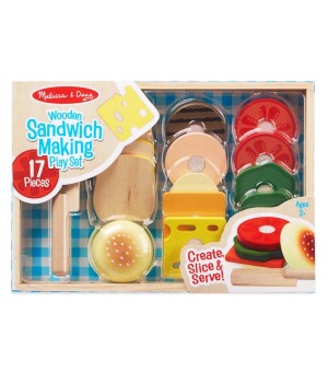 Sandwich-Making Wooden Play Food Set