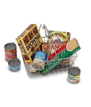 Let's Play House! Grocery Basket with Play Food