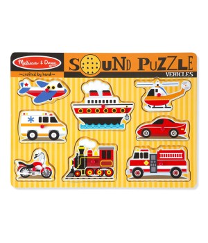 Vehicles Sound Puzzle, 8 Pieces