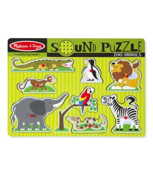 Zoo Animals Sound Puzzle, 8 Pieces