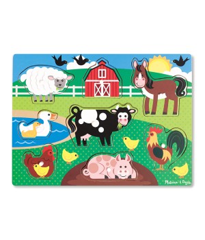 Farm Peg Puzzle, 8 Pieces