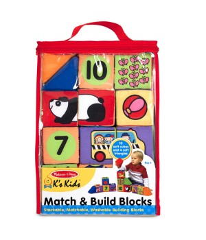 Match & Build Soft Blocks, 14 Pieces