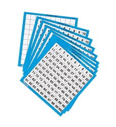 Laminated Hundred Boards, Pack of 10