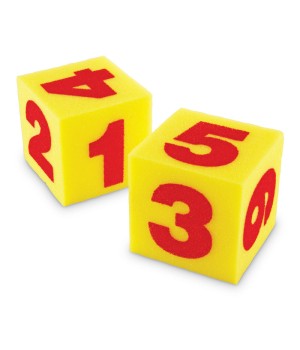 Giant Soft Numeral Cubes, Set of 2