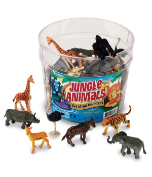Jungle Animal Counters, Set of 60